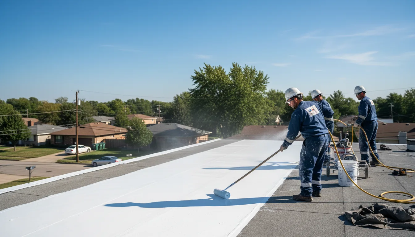 Commercial roof coating in Strasburg, MO near me